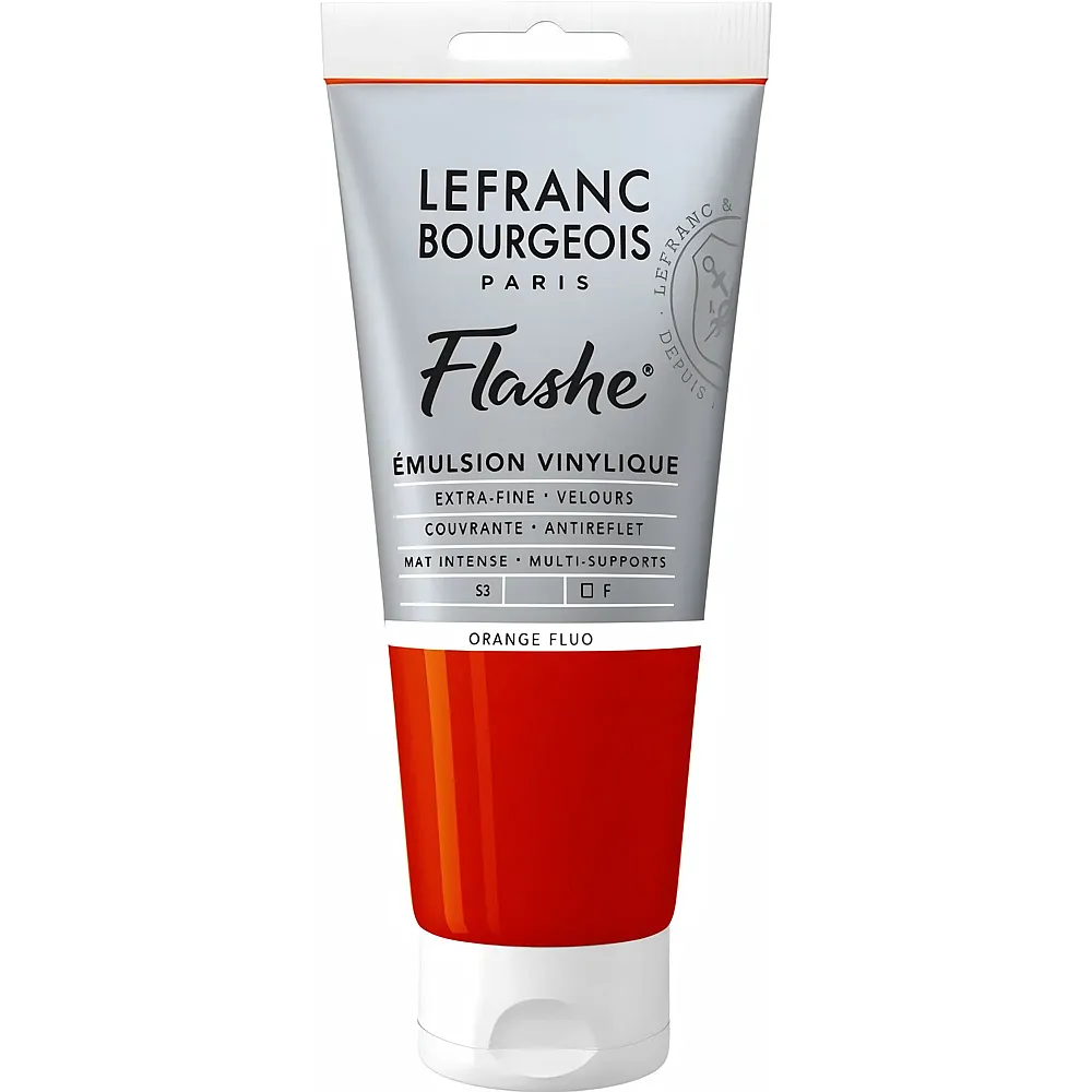 Lefranc Bourgeois Lfb Flashe Acryl 80ml Tube Fluoorange - Suche