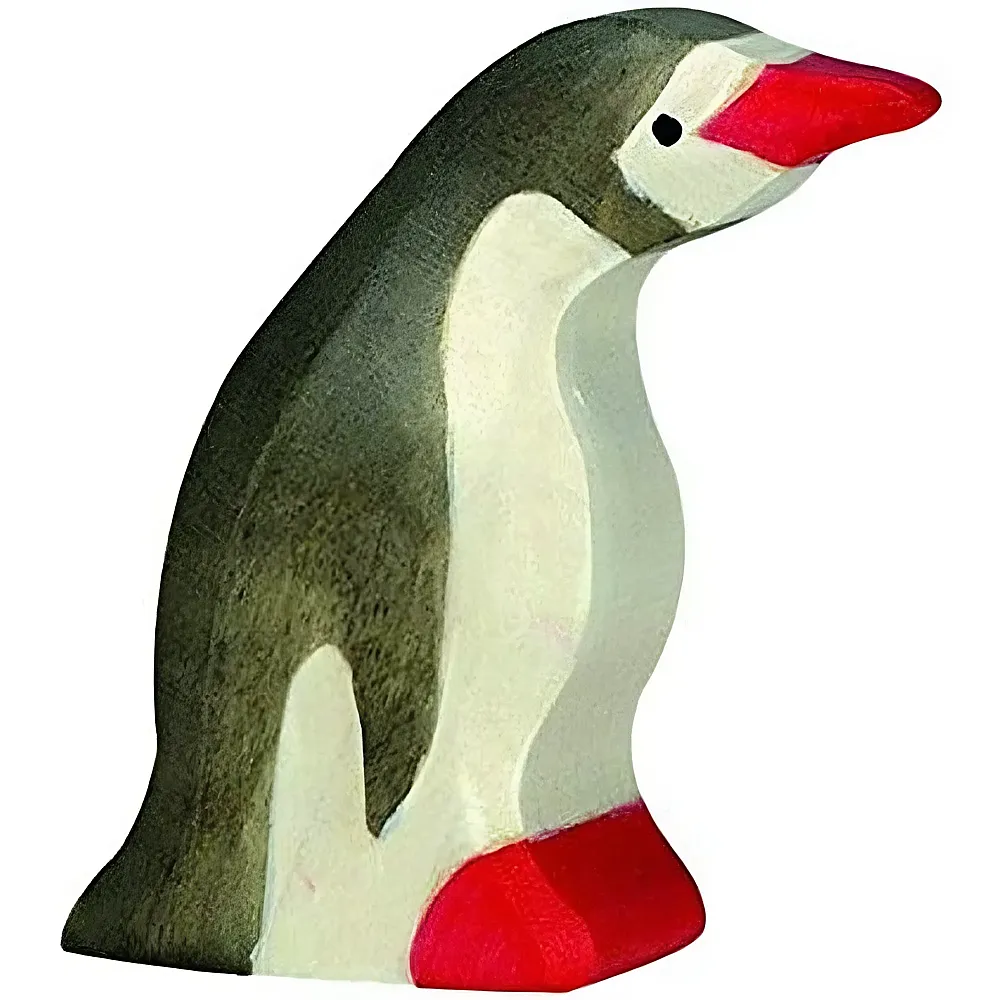 Holztiger Pinguin, klein, Kopf nach vorn | Vgel