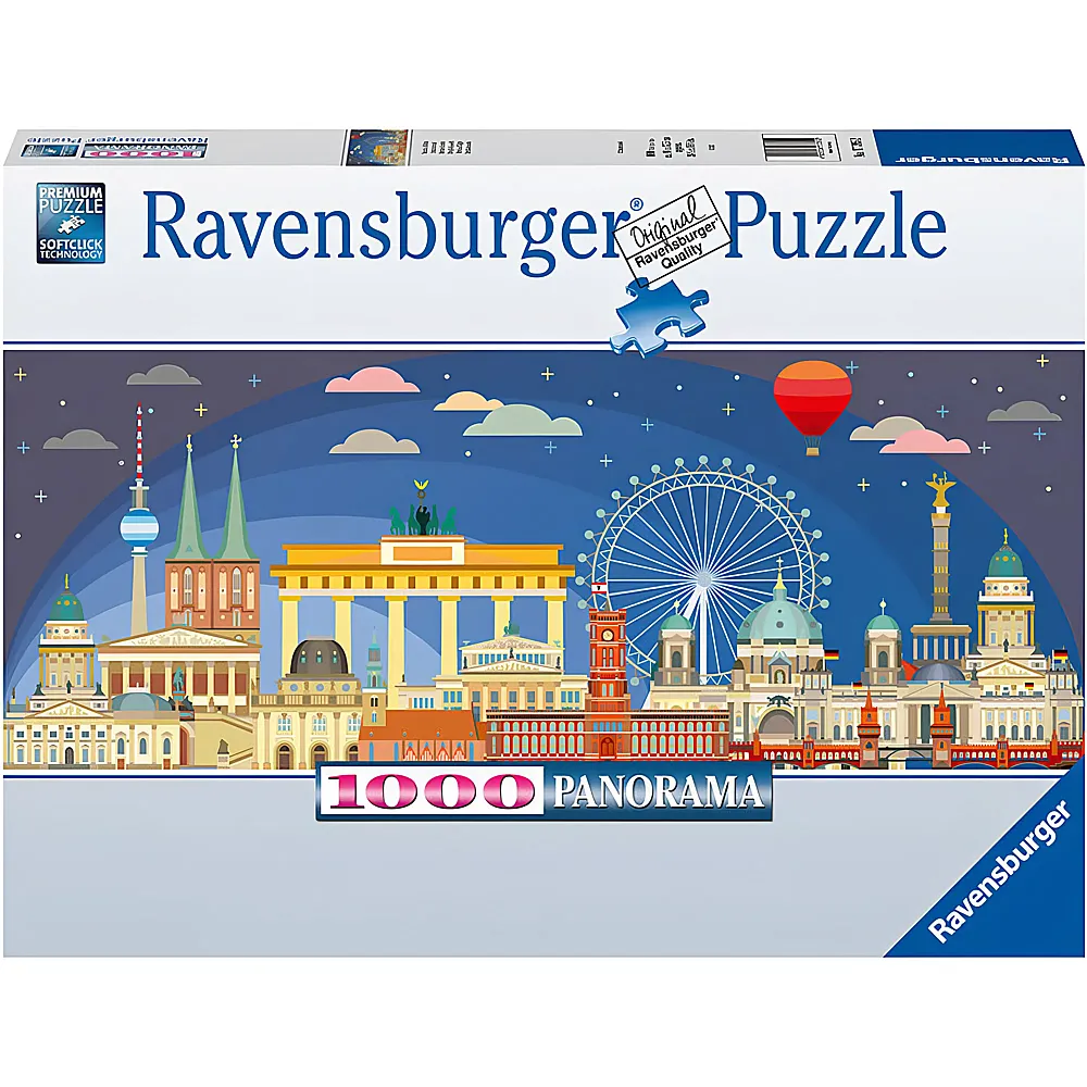 Ravensburger Puzzle Panorama Nachts in Berlin 1000Teile