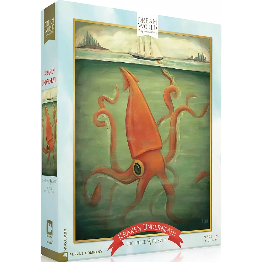 New York Puzzle Company Kraken Underneath 500Teile
