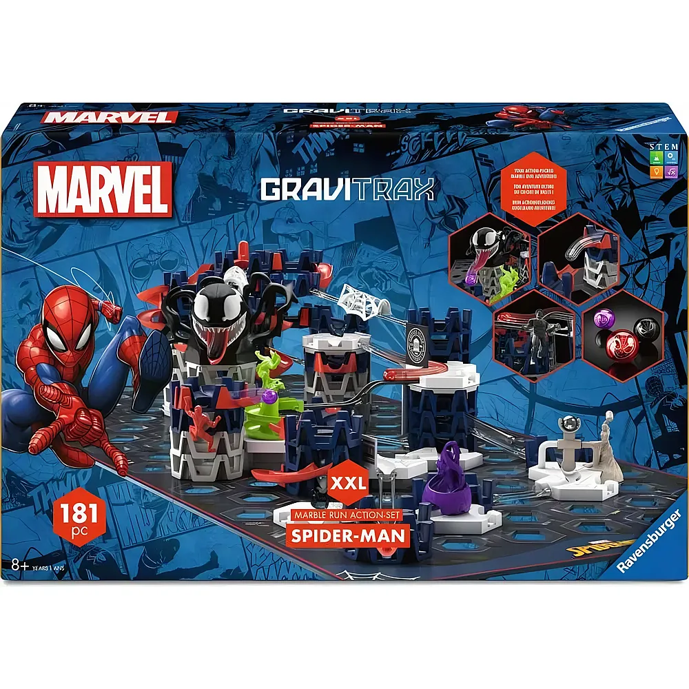 Ravensburger GraviTrax Action Set XXL Spiderman - 181 Teile