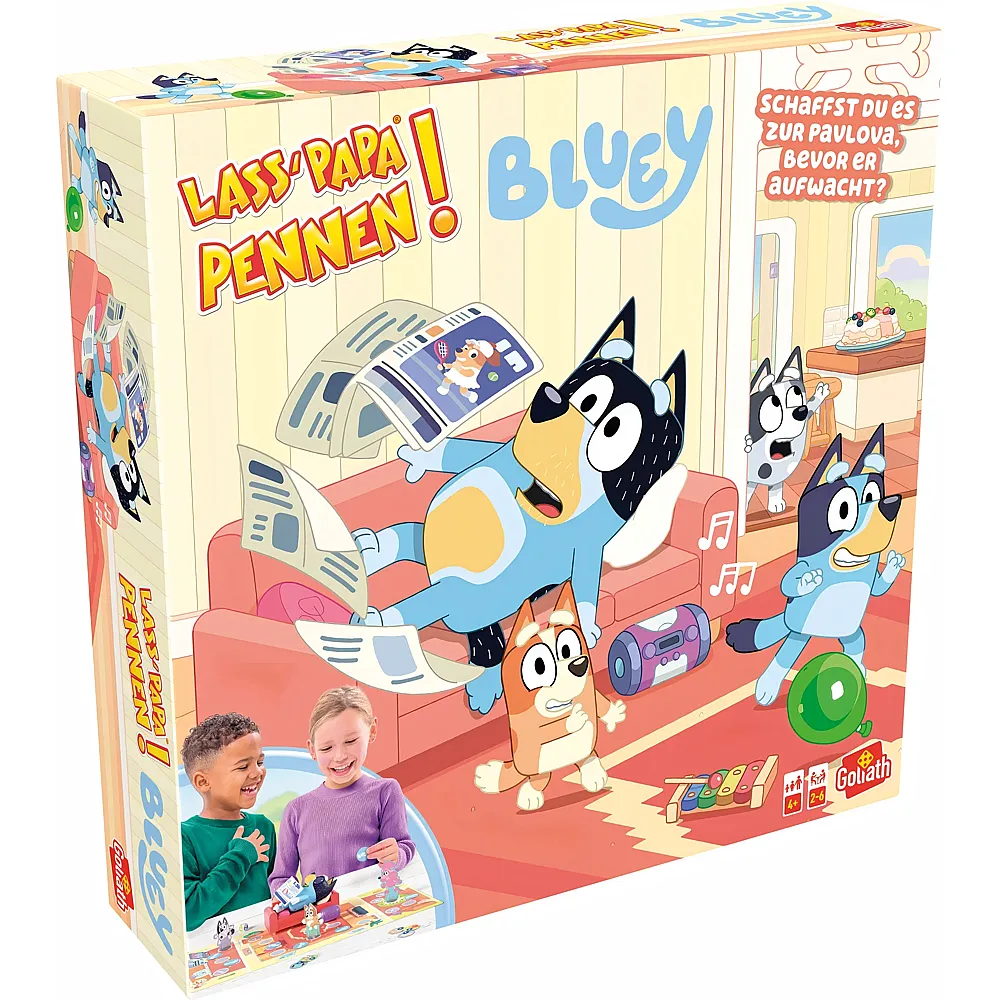 Goliath Lass Papa pennen Bluey, d ab 4 Jahren, 2-6 Spieler,