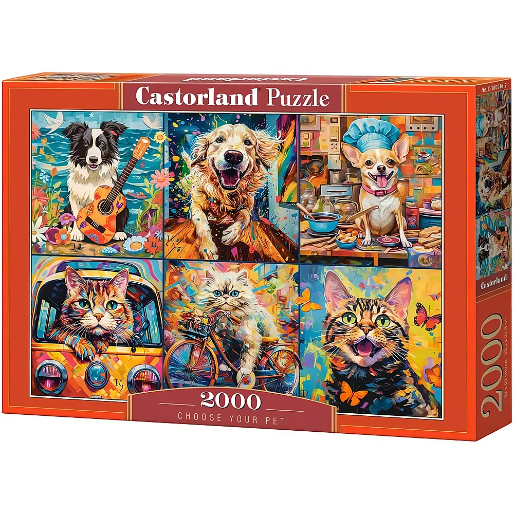 Castorland Puzzle W�hlen Sie Ihr Haustier 2000Teile