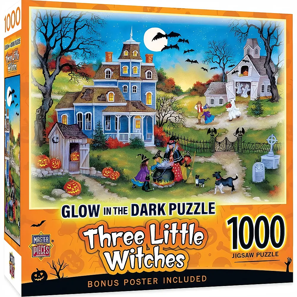 Master Pieces Glow in the Dark Drei kleine Hexen - 1000 Teile