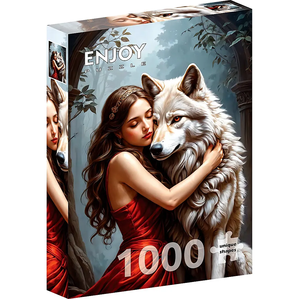 Enjoy Puzzle Die Frau und der Wolf - 1000 Teile