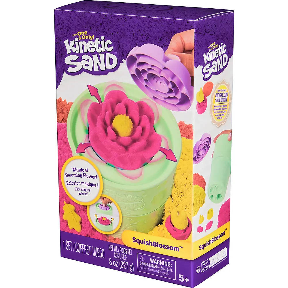 Spin Master Kinetic Sand Squish Blumen Set - 227 g
