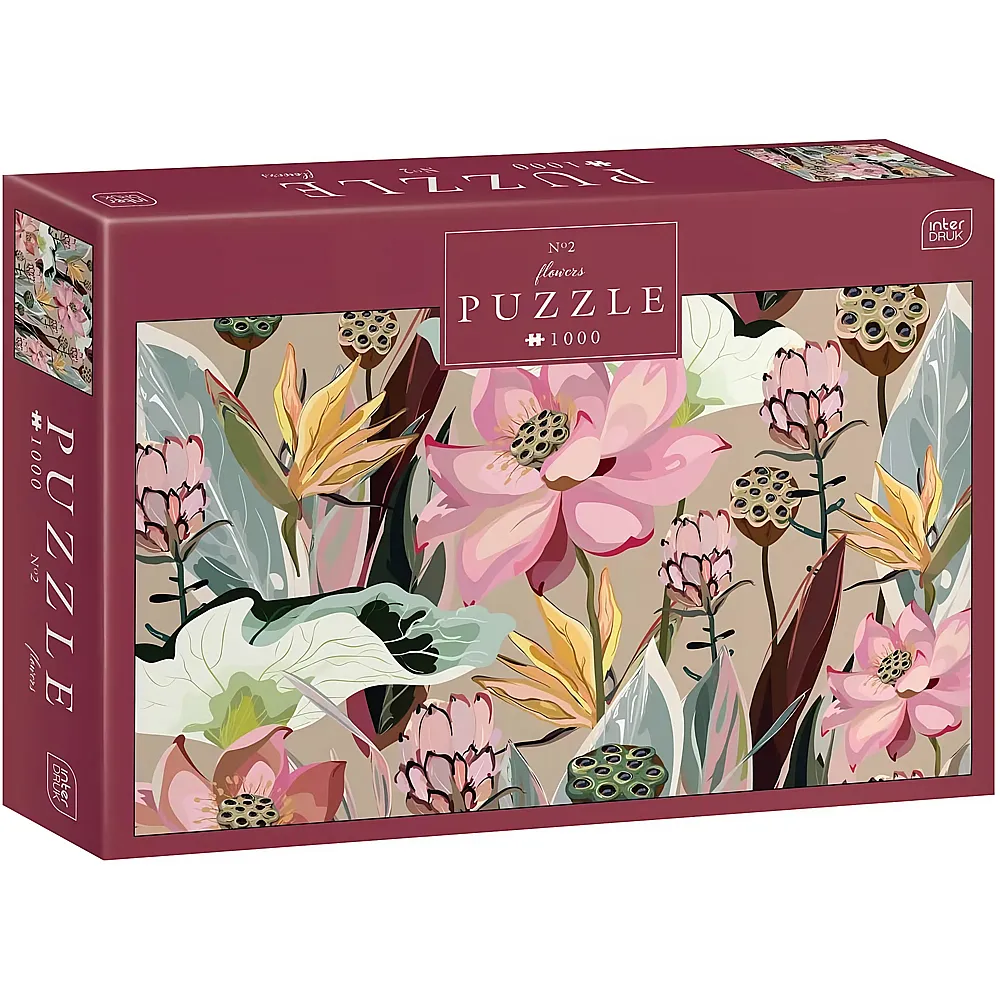 Interdruk Puzzle Flowers No. 2 - 1000 Teile