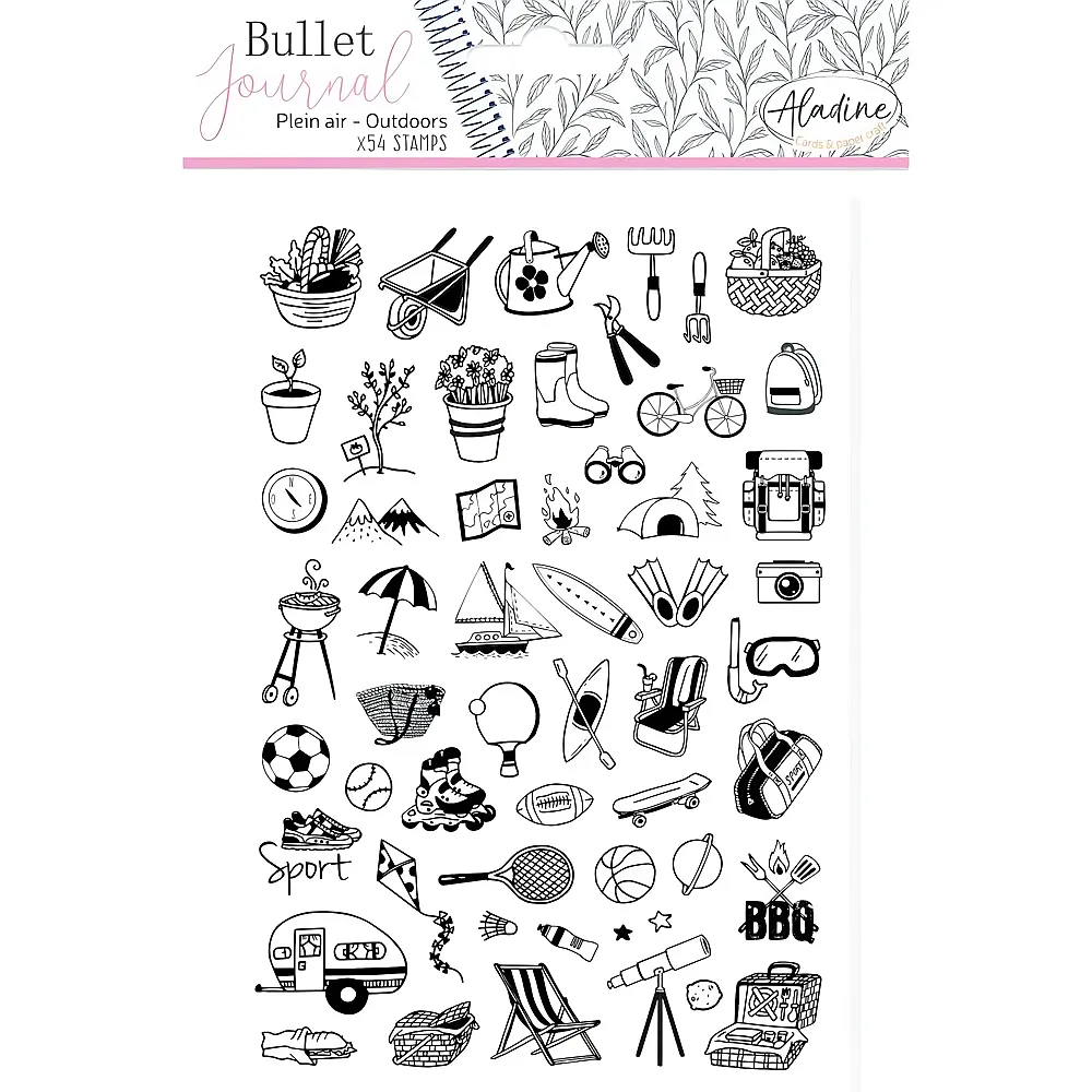 Aladine Bullet Journal Stempe Draussen - Stempelsets