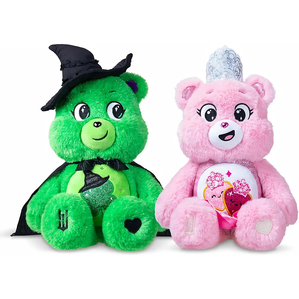 Basic Fun Care Bears Gl�cksb�rchis Wicked  Good Luck Bear als Elphaba & Love-a-Lot Bear als Glinda - 30 cm
