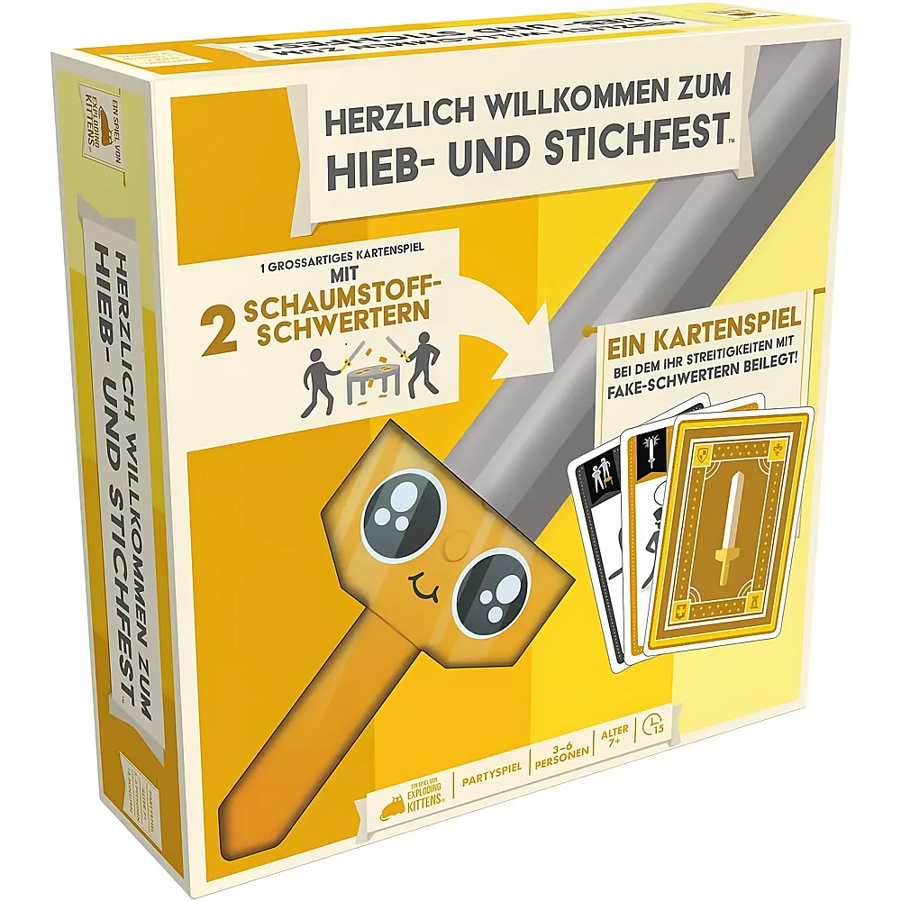 Exploding Kittens Herzlich Willkommen zum Hieb- und Stichfest - Deutsch