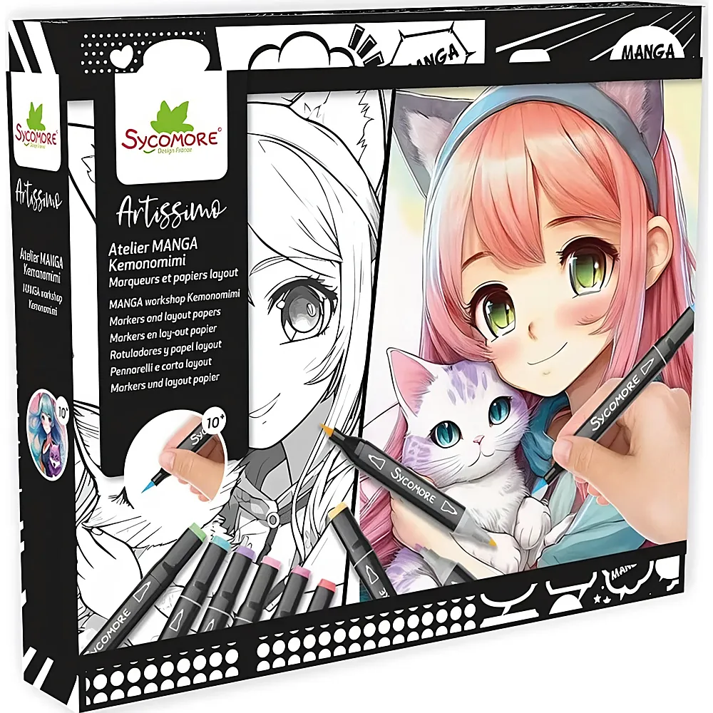 Sycomore Artissimo GM Layout ET Marqueurs Kemonomimi fr-de-it