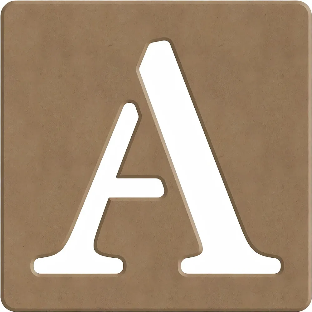 Gomille A Scrabble Buchstabe - 6cm - 10x10cm - Suche