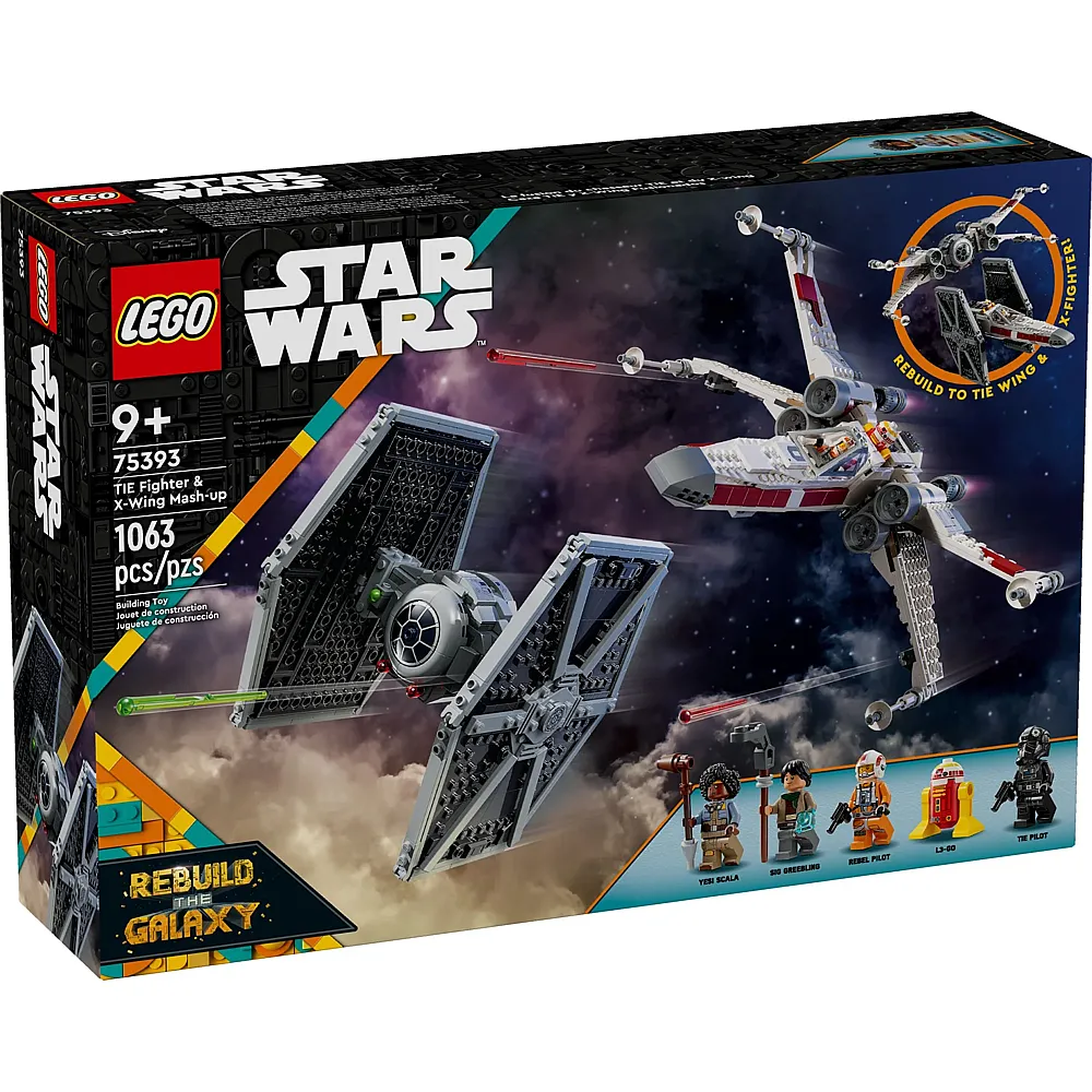 LEGO Star Wars Mashup aus TIE Fighter & X-Wing 75393