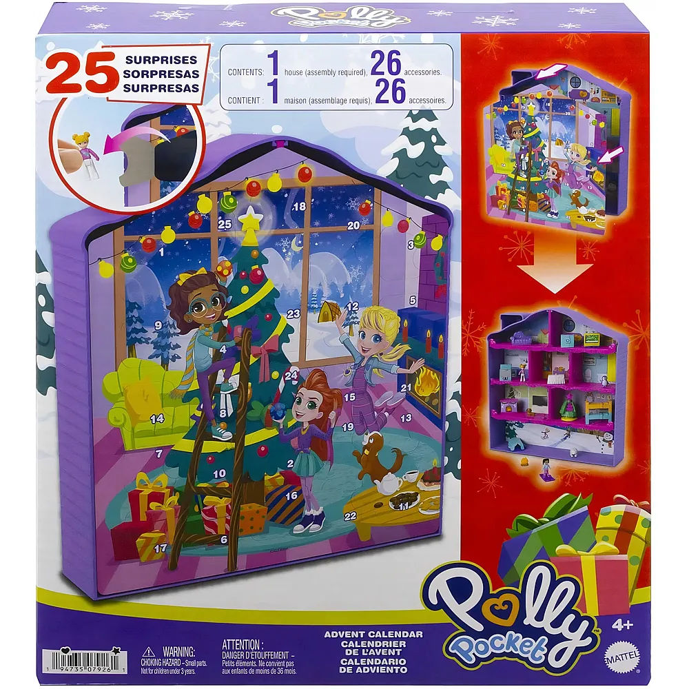 Polly Pocket Holiday Advent House