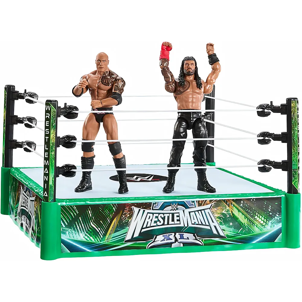 Mattel WWE Kampfring mit 2 Actionfiguren