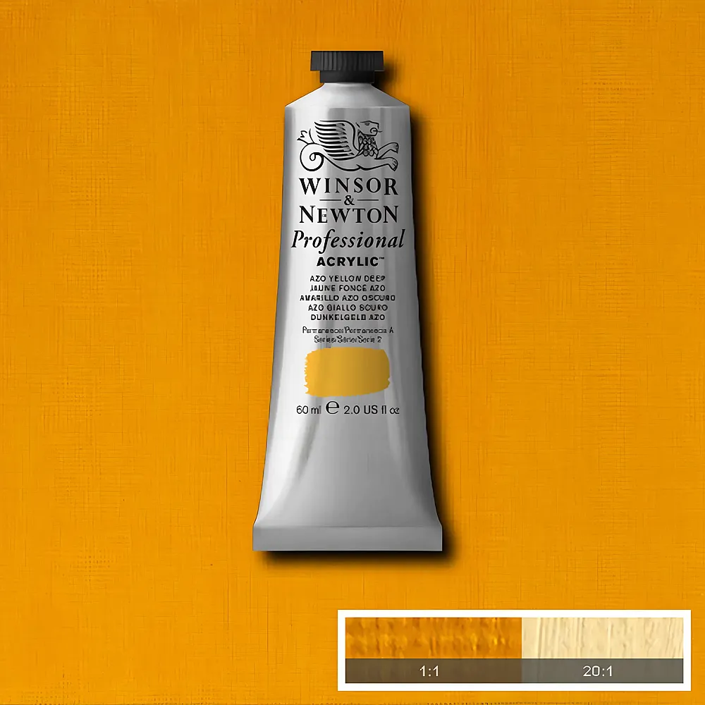 meinspielzeug - Winsor & Newton W&n Prof. Acrylfarbe 60ml Tube Echtgelfb Dunkel