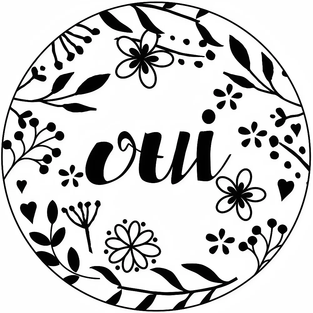 Aladine Stempel C Oui - Franais | Stempelsets