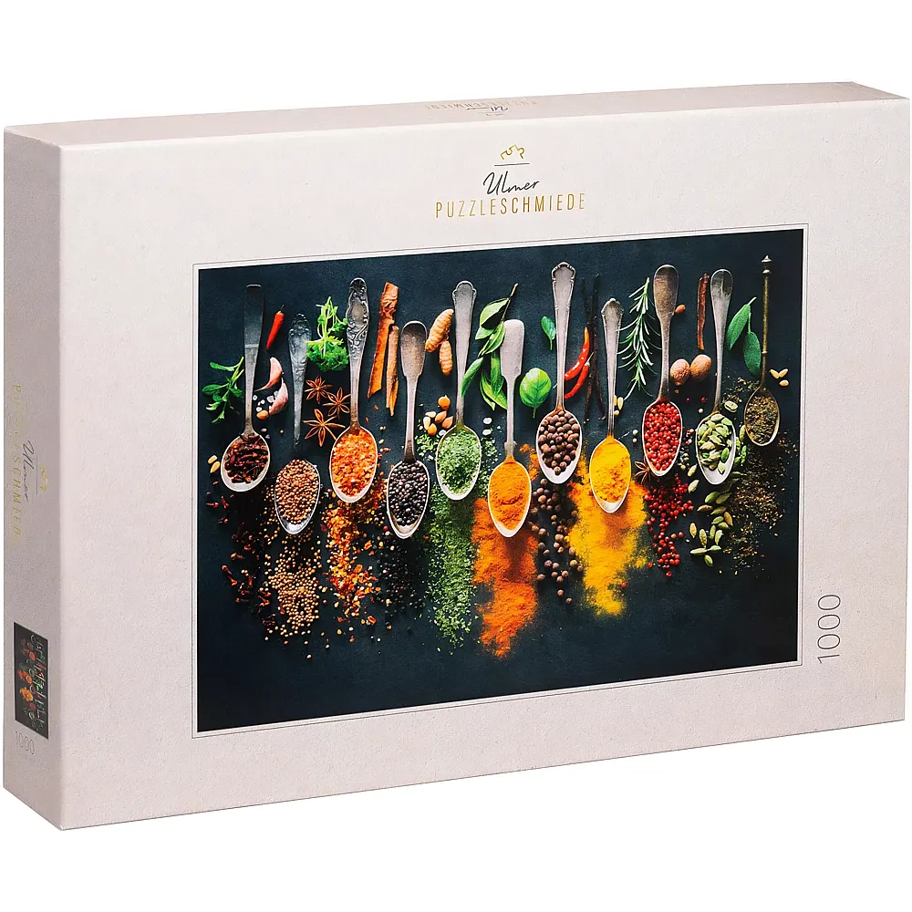 Ulmer Puzzleschmiede Scharfe Farben  Kr�uter & Gew�rze - 1000 Teile