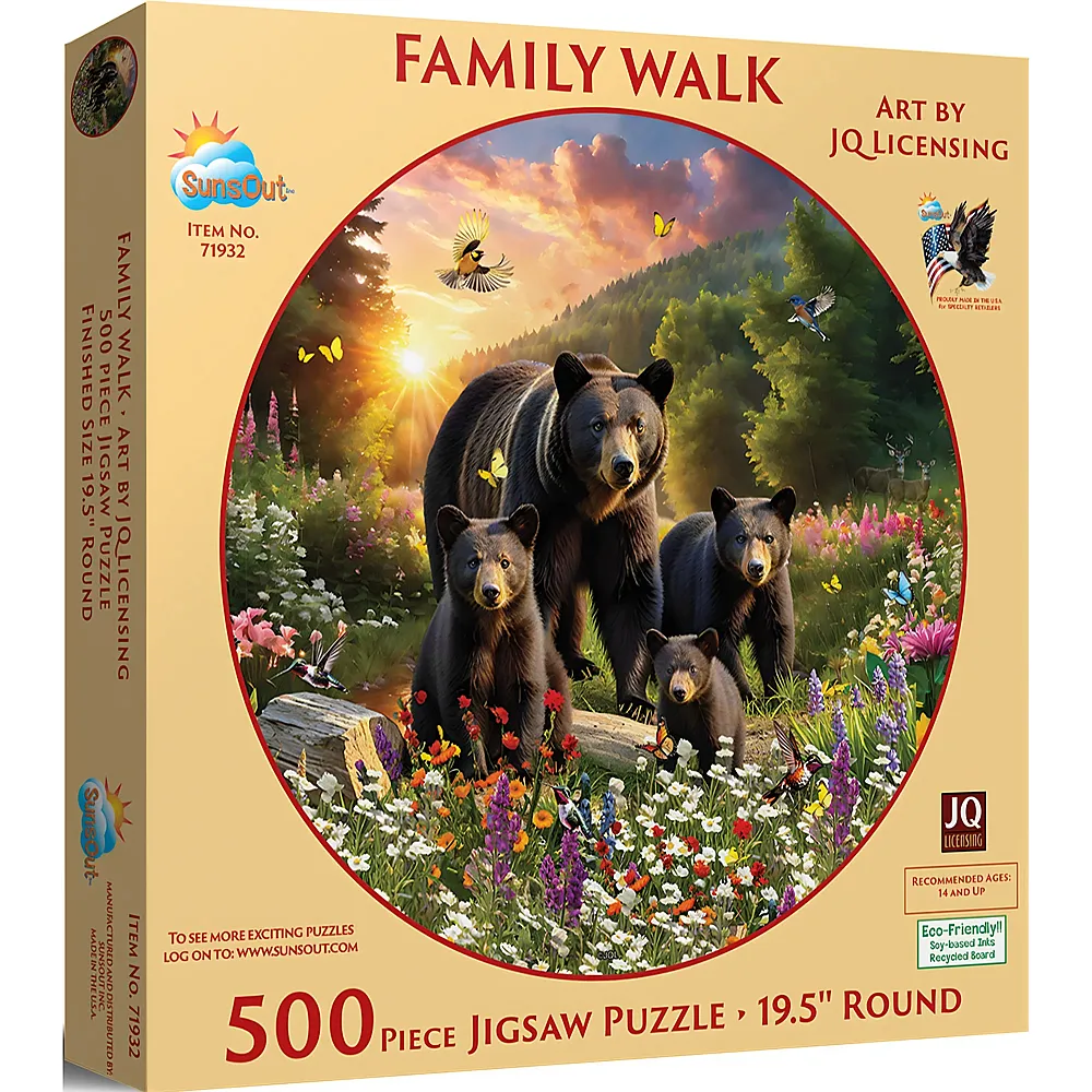 SunsOut Puzzle JQ Licensing Familien-Spaziergang - 500 Teile