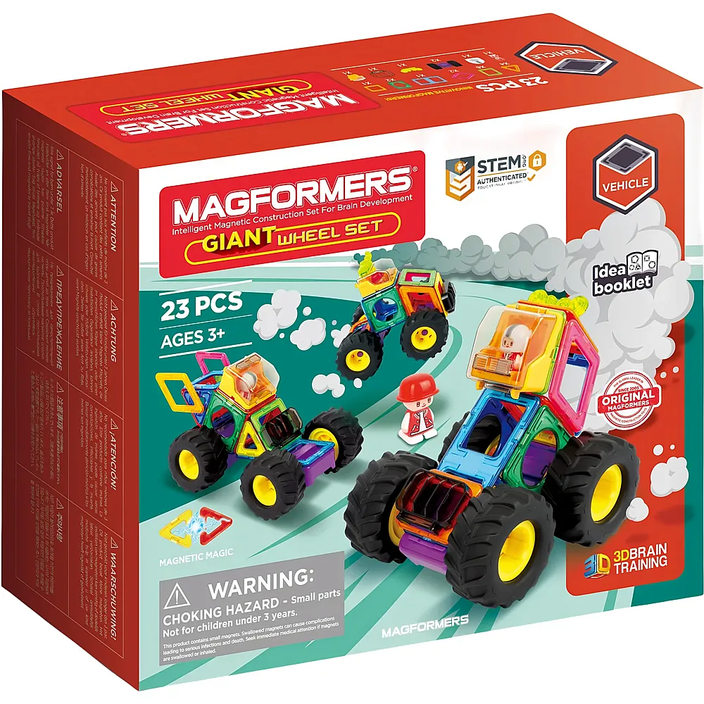 Magformers Giant Wheel-Set - 23 Teile | Magnet-Bausteine