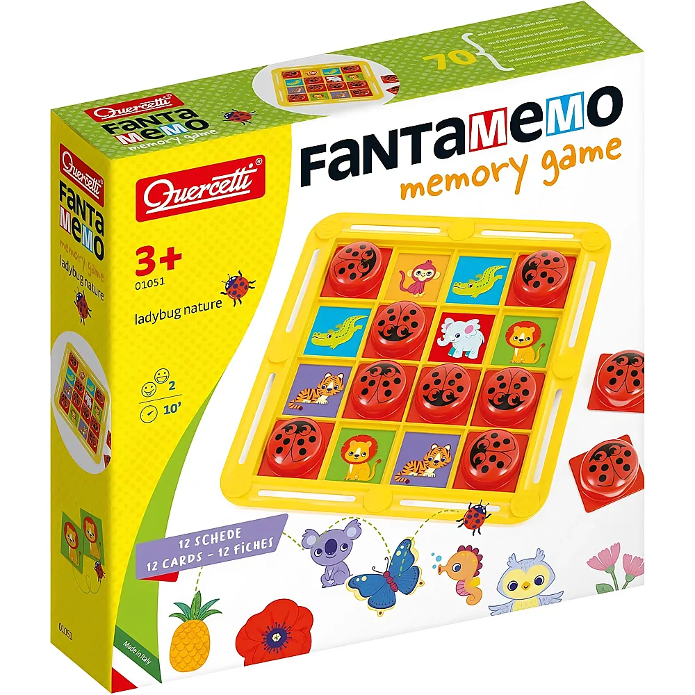 Quercetti Fantamemo Memory Spiel Marienk�fer