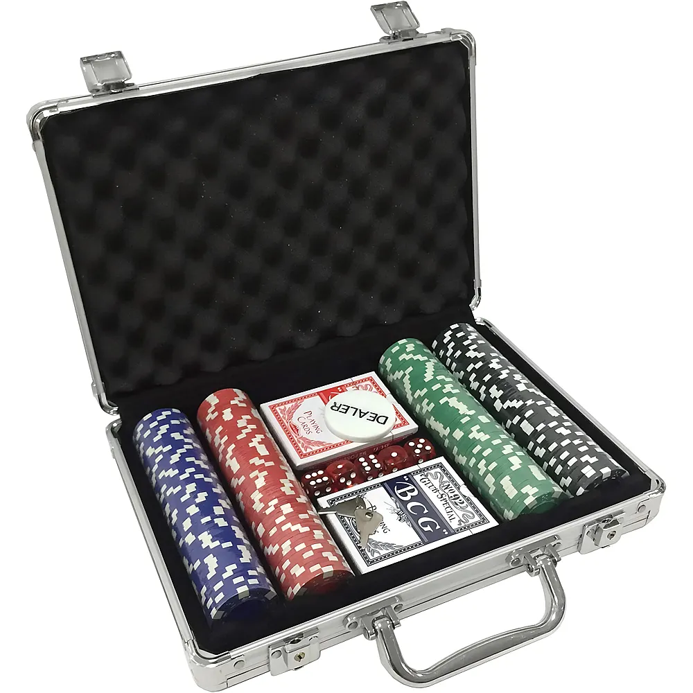 Clown Games Pokerset im Aluminiumkoffer - 200 Teile