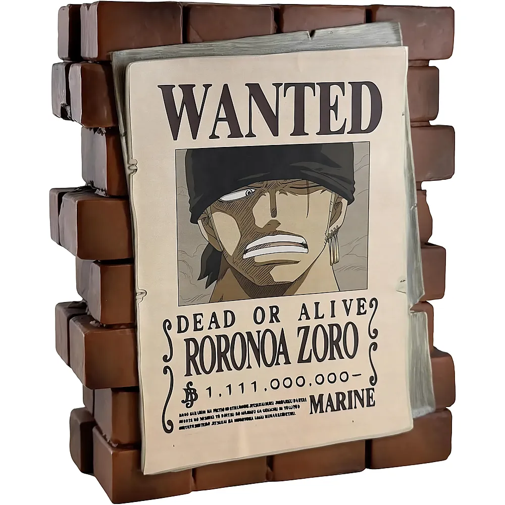 Plastoy Tirelire One Piece Wanted Zoro