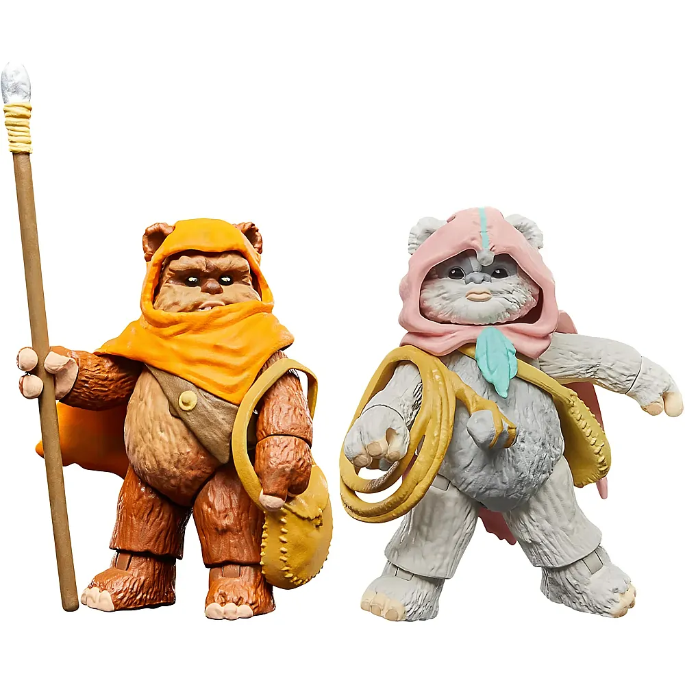 meinspielzeug - Hasbro Star Wars The Vintage Collection Wicket W. Warrick & Kneesaa - 9,5 cm | Actionfiguren