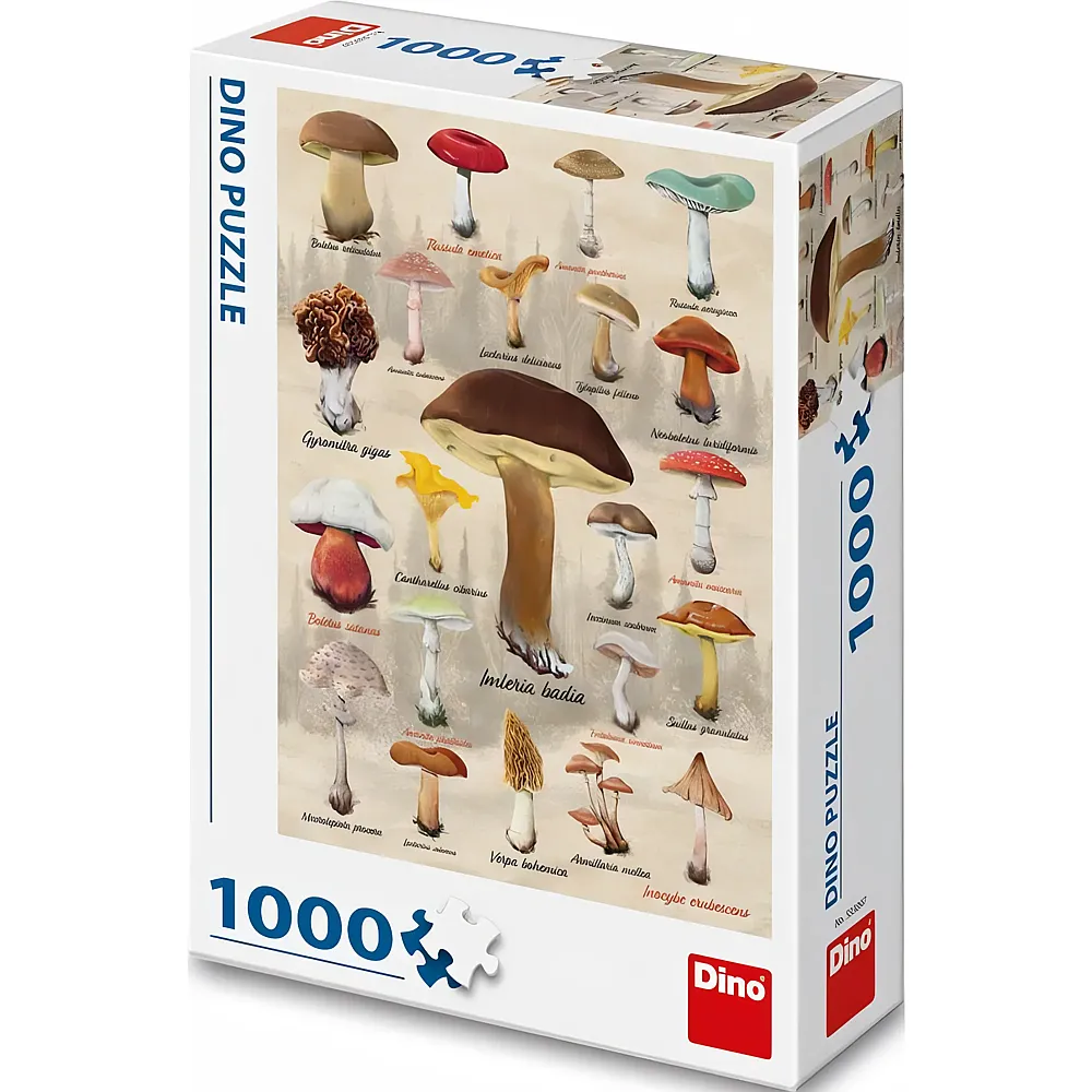 Dino Puzzle Pilz-Collage 1000Teile