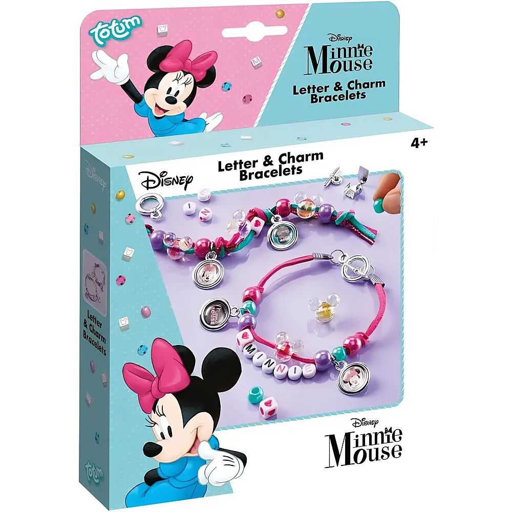 Totum Minnie Mouse Buchstaben- und Charm-Armbnder