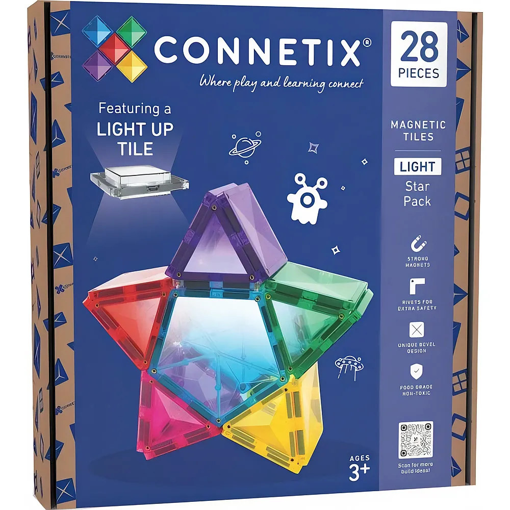 Connetix Light Star Pack, 28-teilig