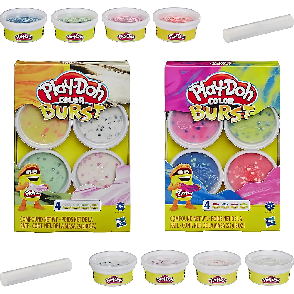 Play-Doh 4er-Pack Color Burst | Kneten & Formen