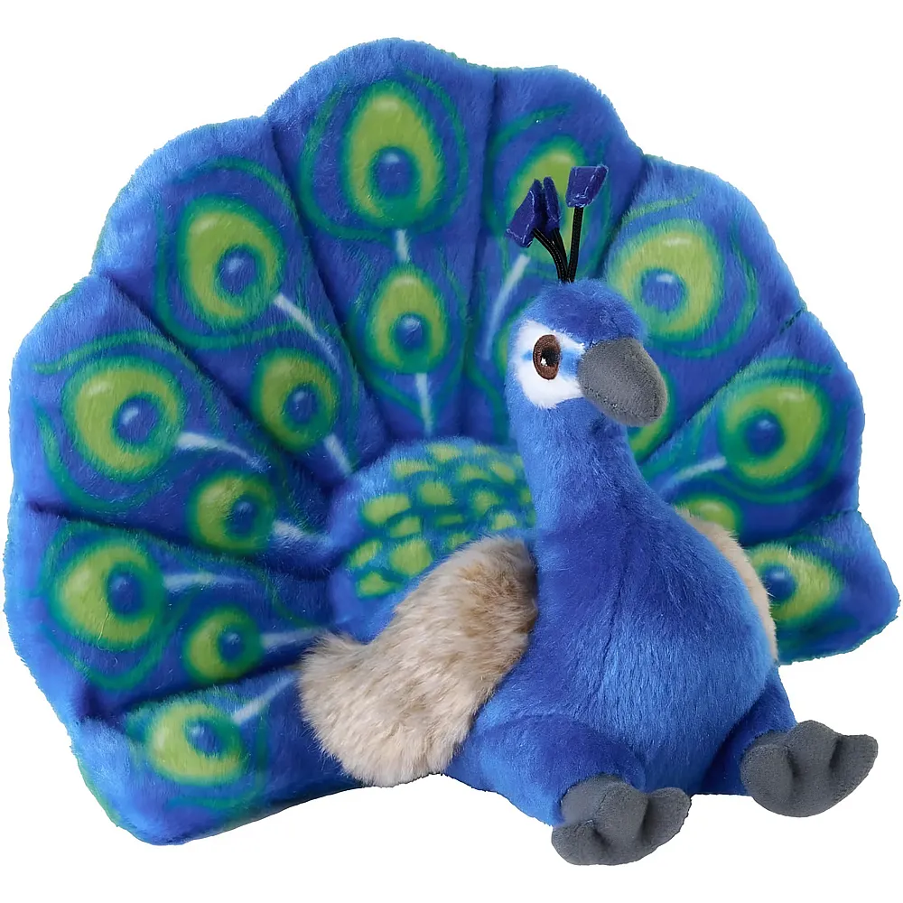 meinspielzeug - Wild Republic Birds Cuddlekins Pfau - 20 cm | V�gel Pl�sch