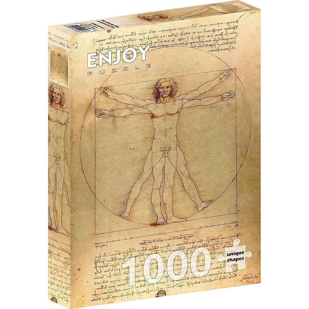 Enjoy Puzzle De Vinci - The Vitruvian Man - 1000 Teile