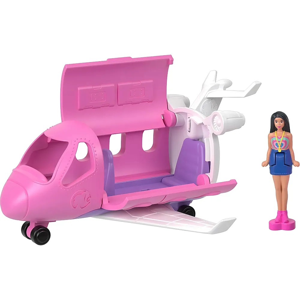 Mini BarbieLand Traumflugzeug mit Farbwechsel-Effekt