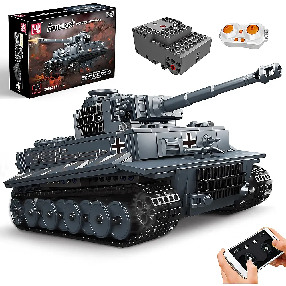 meinspielzeug - Mould King Military Ferngesteuerter Tank 20014 | Klemmbausteine Milit�r