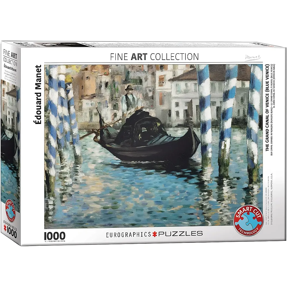 meinspielzeug - Eurographics Puzzle Edouard Manet - Le Grand Canal, Venedig 1000Teile | Puzzle 1000 Teile