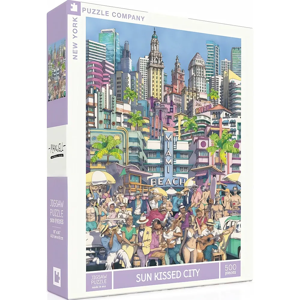 New York Puzzle Company Sun Kissed City 500Teile