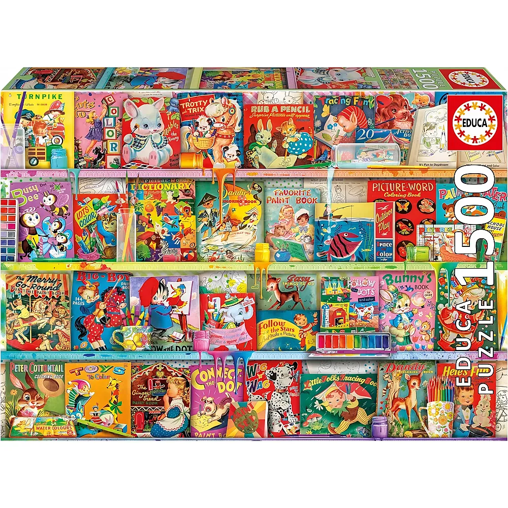 Educa Puzzle The Kitschy Funbook Nook - 1500 Teile