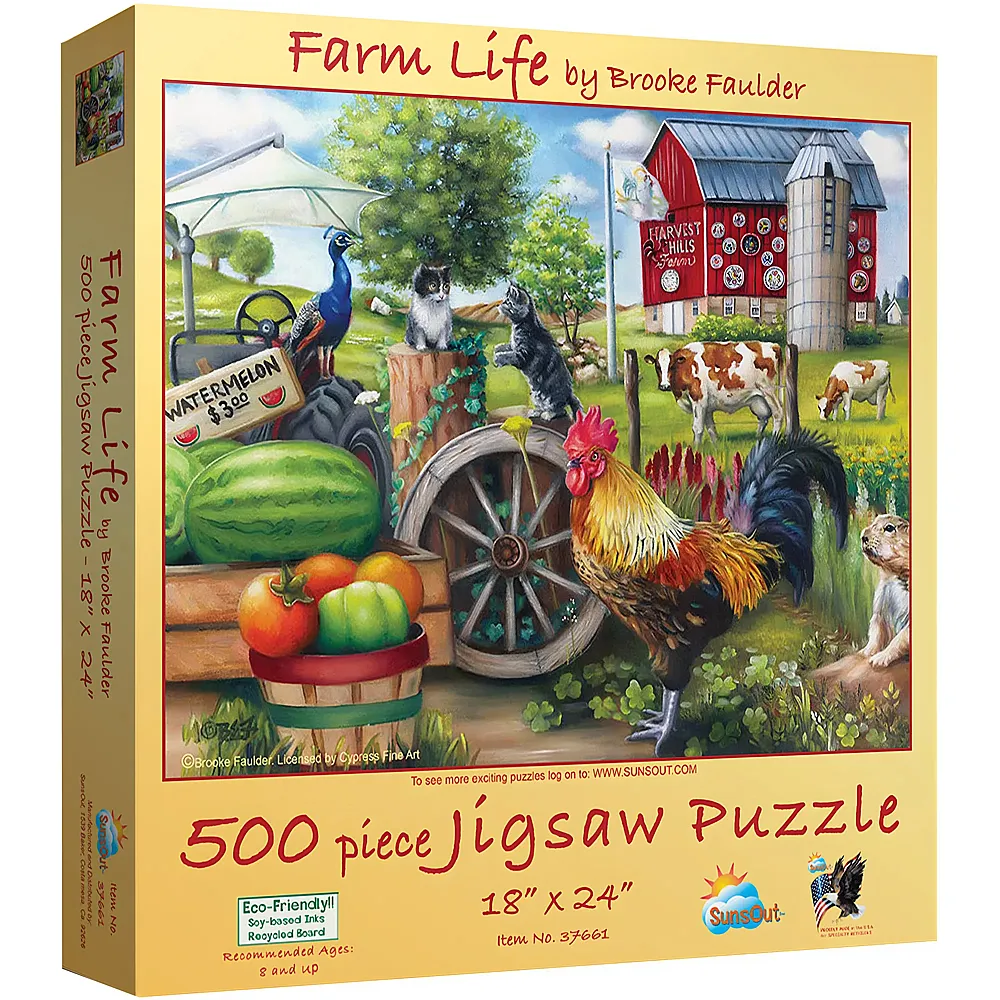 SunsOut Puzzle Brooke Faulder Farm Life - 500 Teile