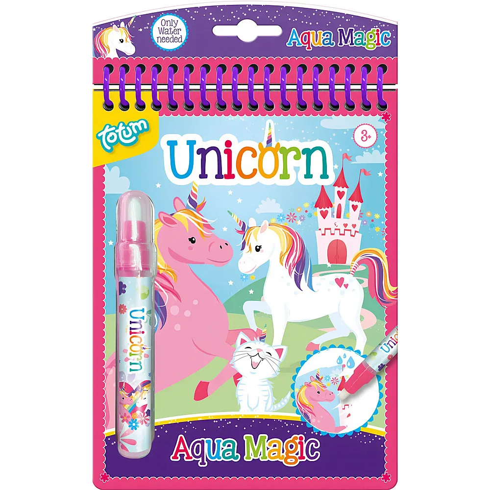 Totum Aqua Magic Einhorn-Wassermalbuch - Malb�cher