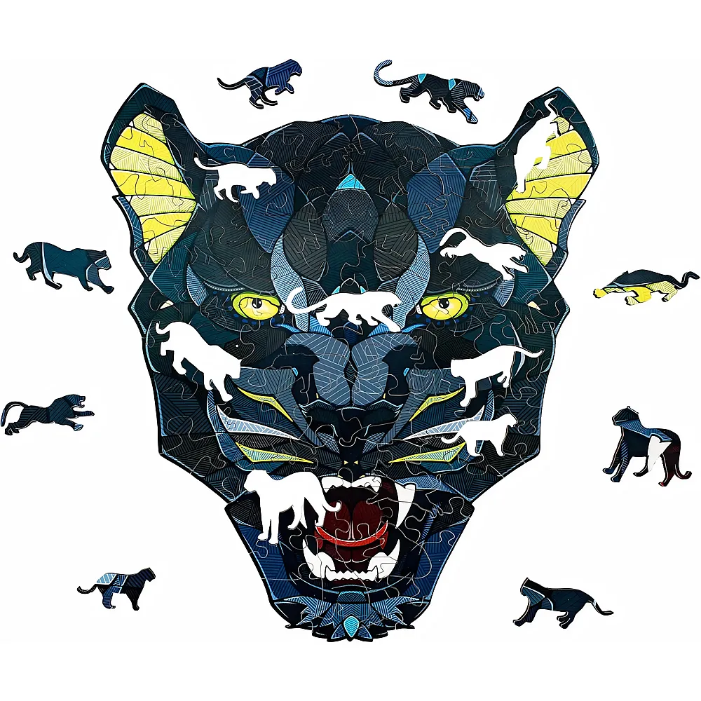 Eco Wood Art Holzpuzzle Panther