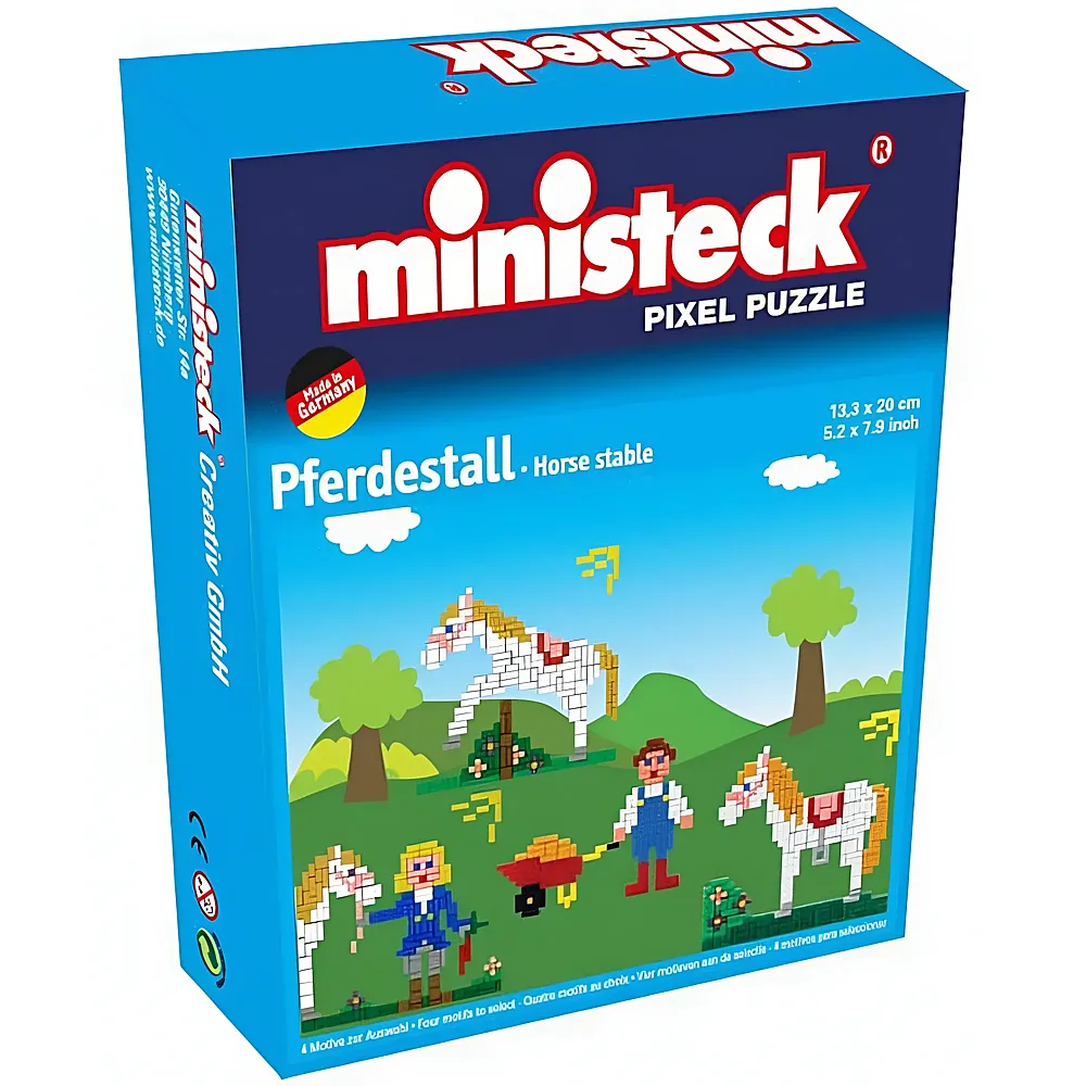 Ministeck Mosaik Jeu créatif Vintage JAGDREVIER 60/70's Dessin création Complet