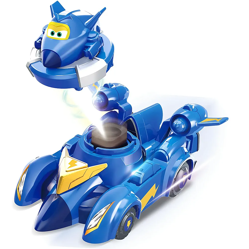Alpha Toys Super Wings Spinning Jerome & Fahrzeug 14cm