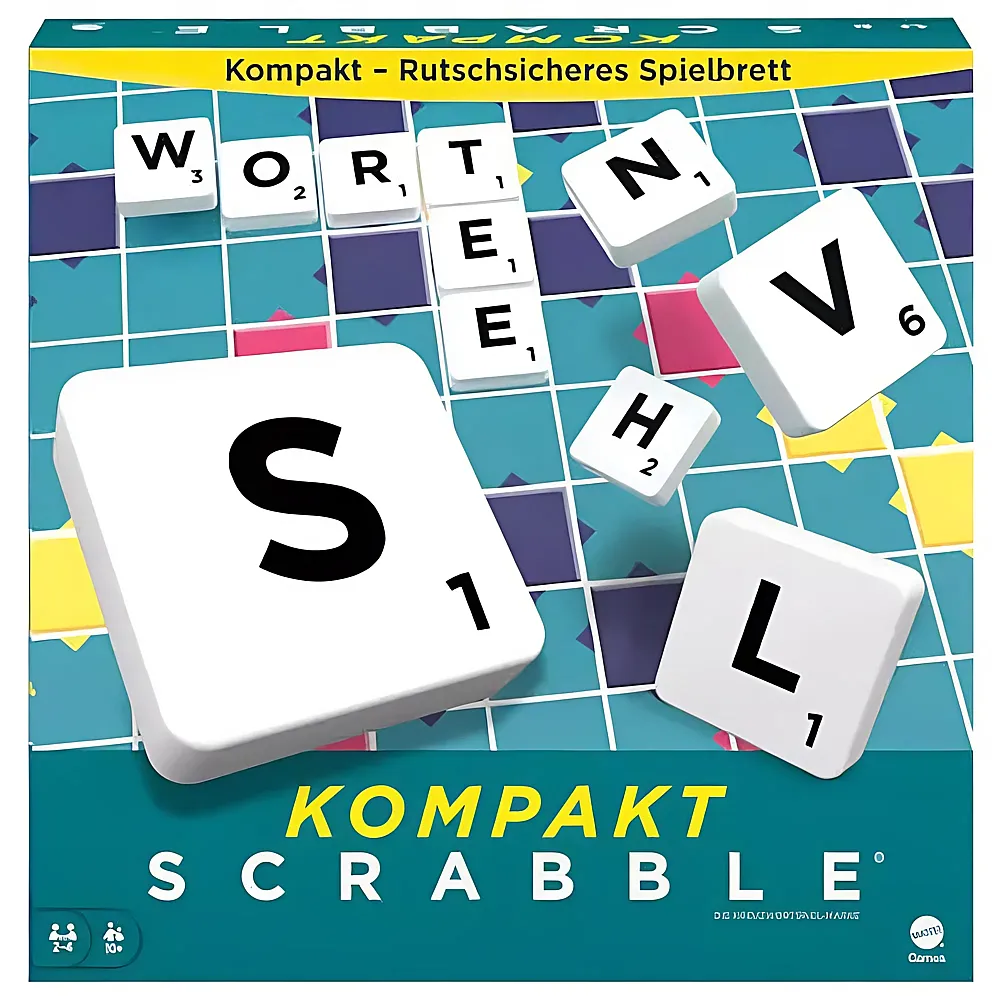 Mattel Games Scrabble Kompakt DE