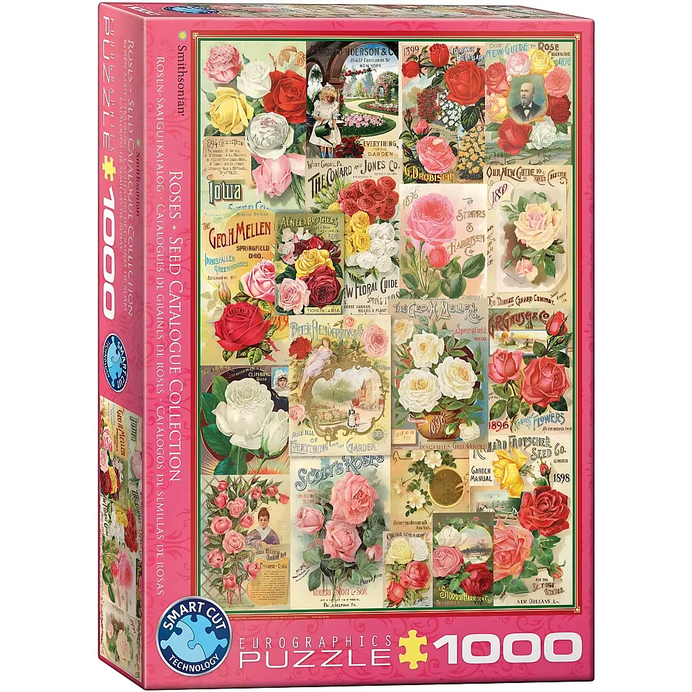 Eurographics Puzzle Rosen-Saatgutkatalog - 1000 Teile - Puzzle 1000 Teile