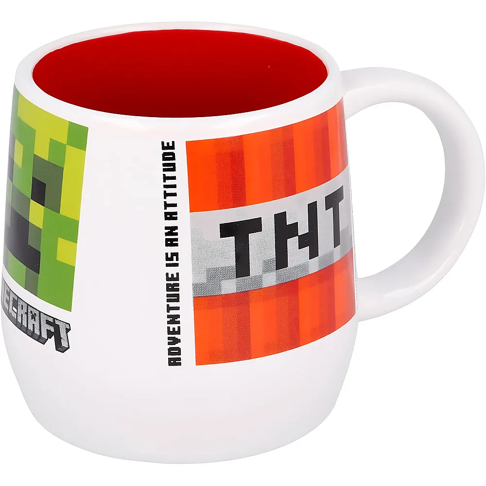 Stor Minecraft TNT Keramiktasse 360 ml