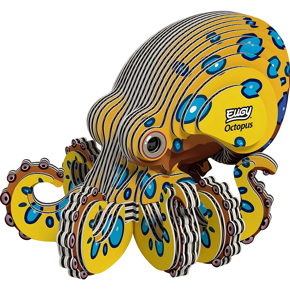 Eugy 3D Karton Figuren Oktopus