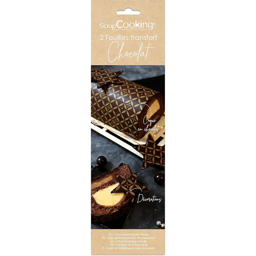 ScrapCooking Schokoladentransferfolien Couture - 2 Teile