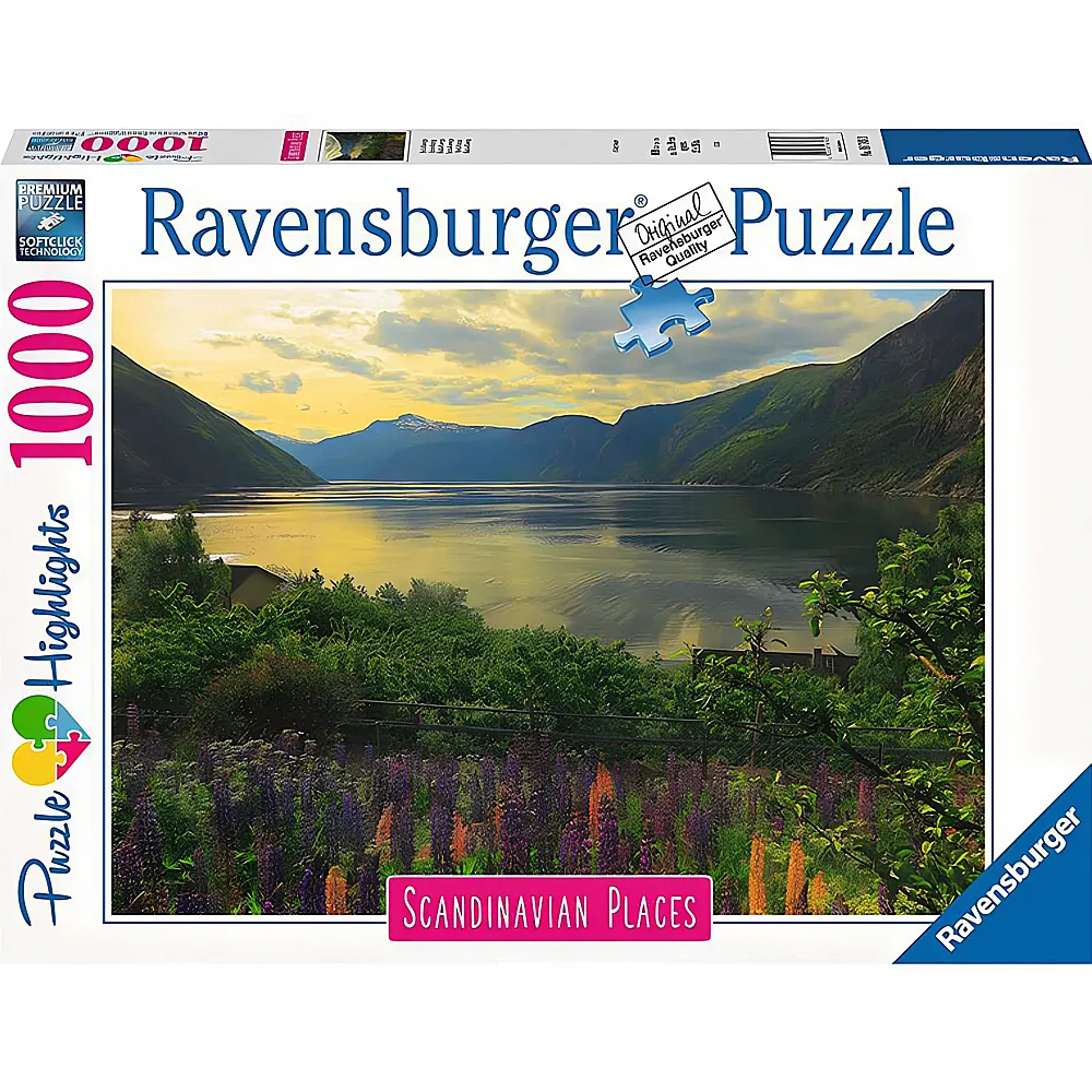Ravensburger Puzzle Scandinavian Places Fjord in Norwegen 1000Teile